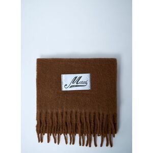 Marni Men Fringed Wool Scarf